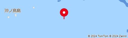 沖ノ鳥島 所在海域の地図